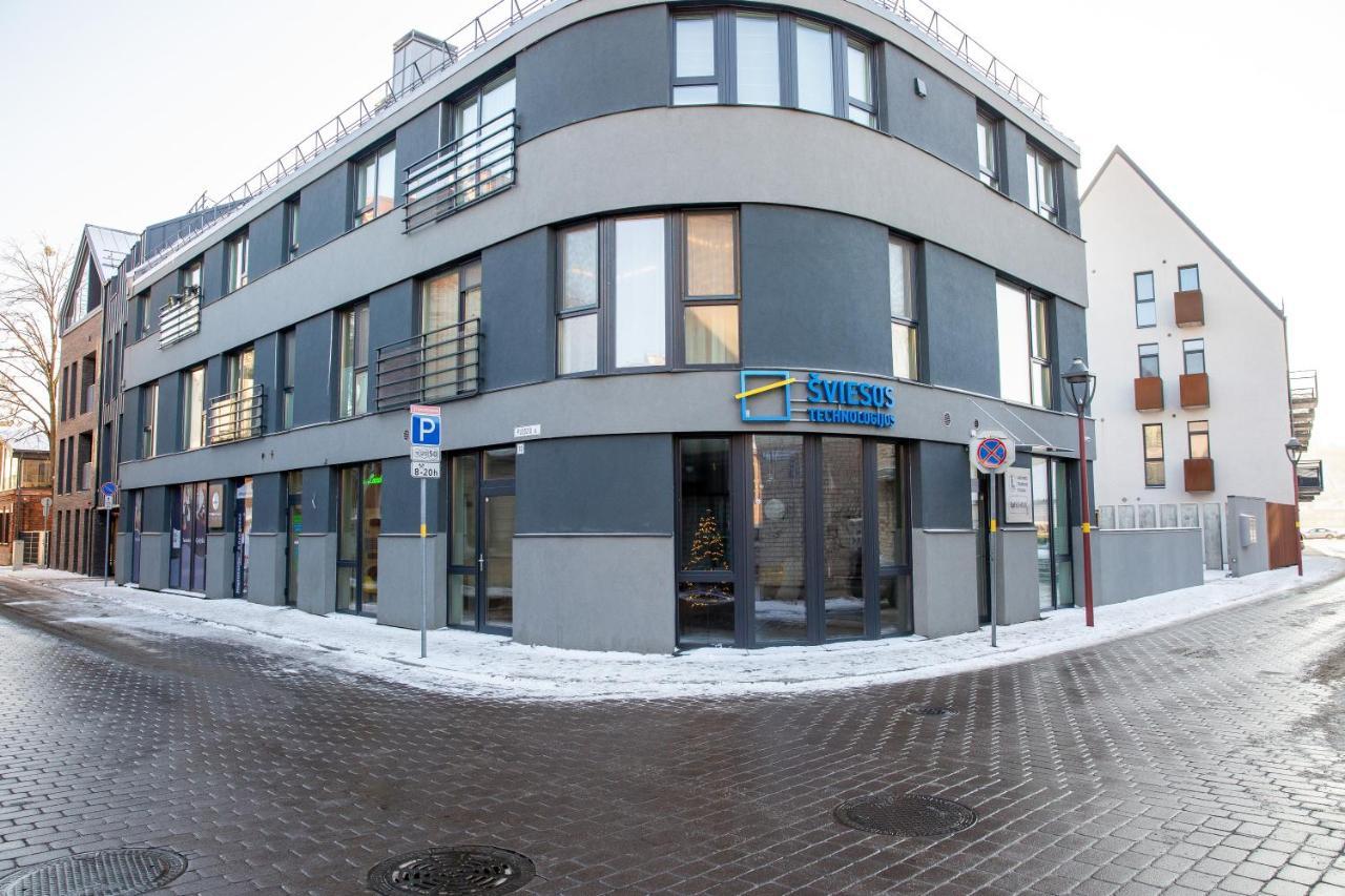 Luxurious Blue&Yellow Apartment In Kaunas Center Exterior foto